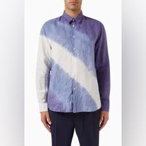 Vilebrequin Graphic Linen  Button Front Shirt